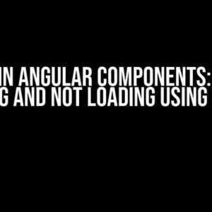 Error in Angular Components: Shows Loading and Not Loading using if-else