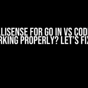 Intellisense for Go in VS Code Not Working Properly? Let’s Fix It!